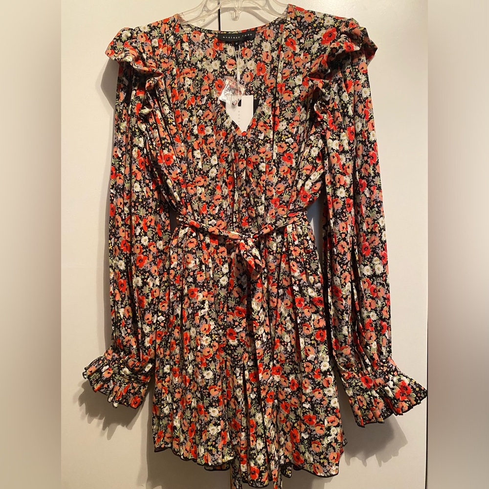 🔥 NWT ENDLESS ROSE GLORAL PLEATED ROMPER - Picture 5 of 10